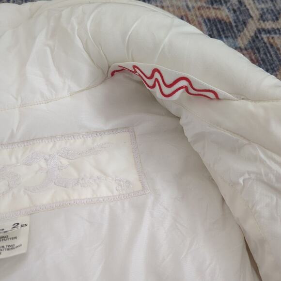 Jet Set JSX White Puffer Winter Snow Vest Zipper Details Size 2 - Picture 7 of 8